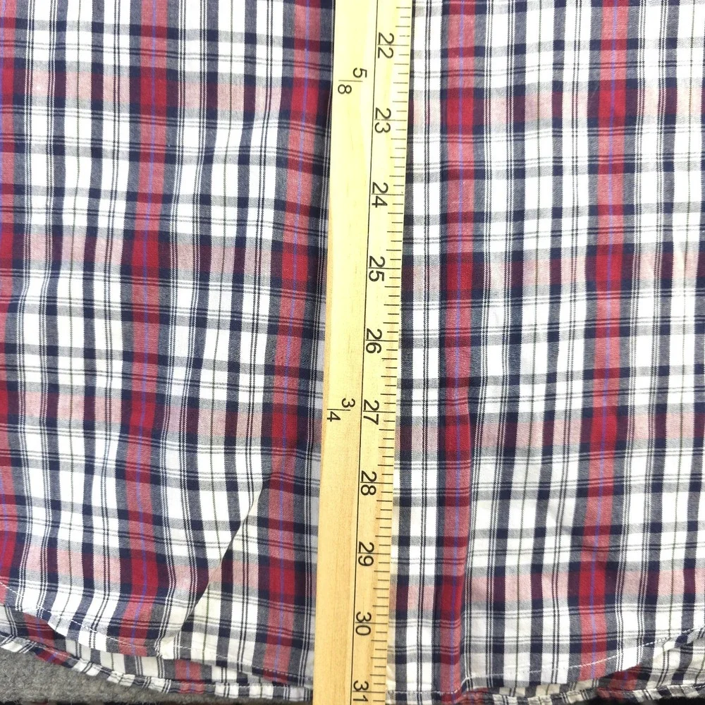 Brooks Brothers‎ Shirt Medium Long Sleeve Button Down Red Plaid 346 Cotton